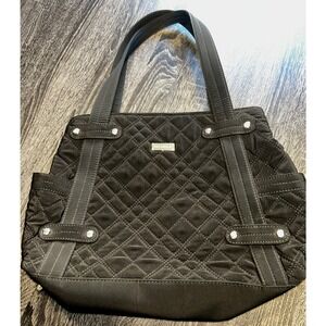 Vera Bradley Black Quilted Tote Bag
